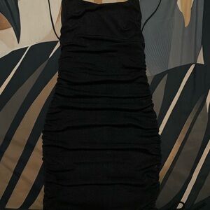 Fiestar Black Ruched Dress